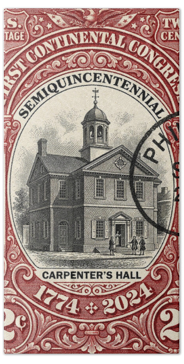 First Continental Congress 2c - Bath Towel
