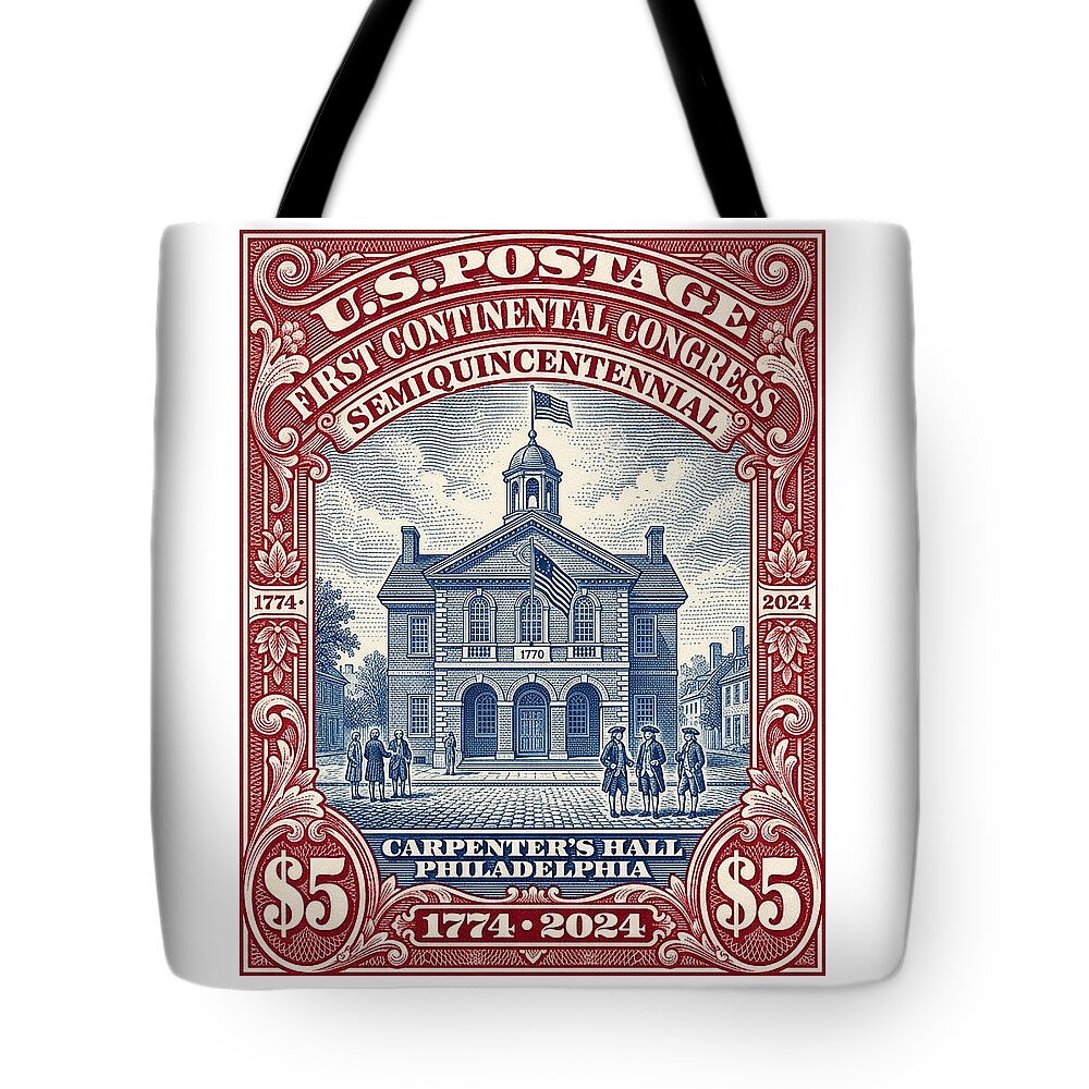 First Continental Congress $5 1 - Tote Bag