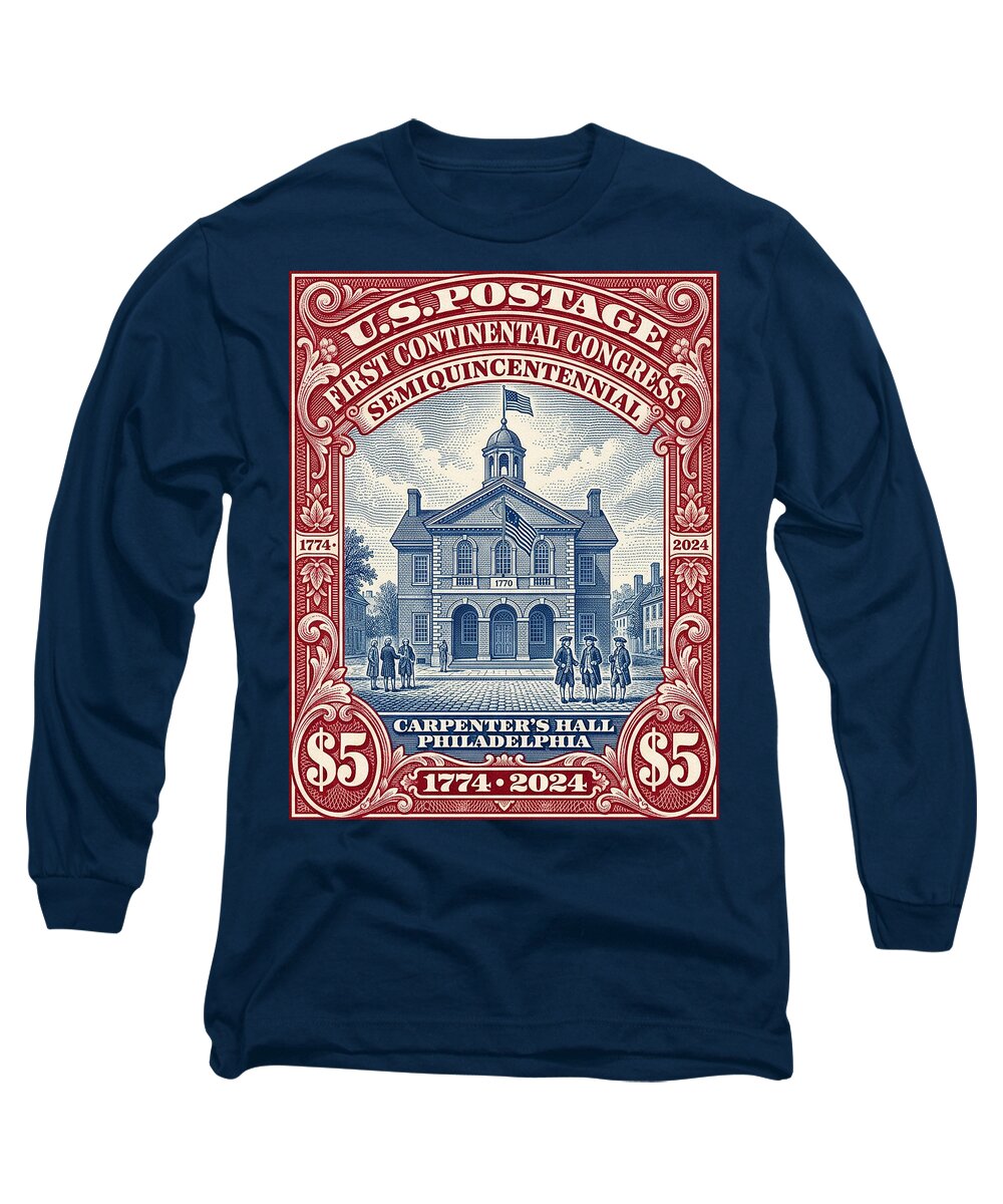 First Continental Congress $5 1 - Long Sleeve T-Shirt
