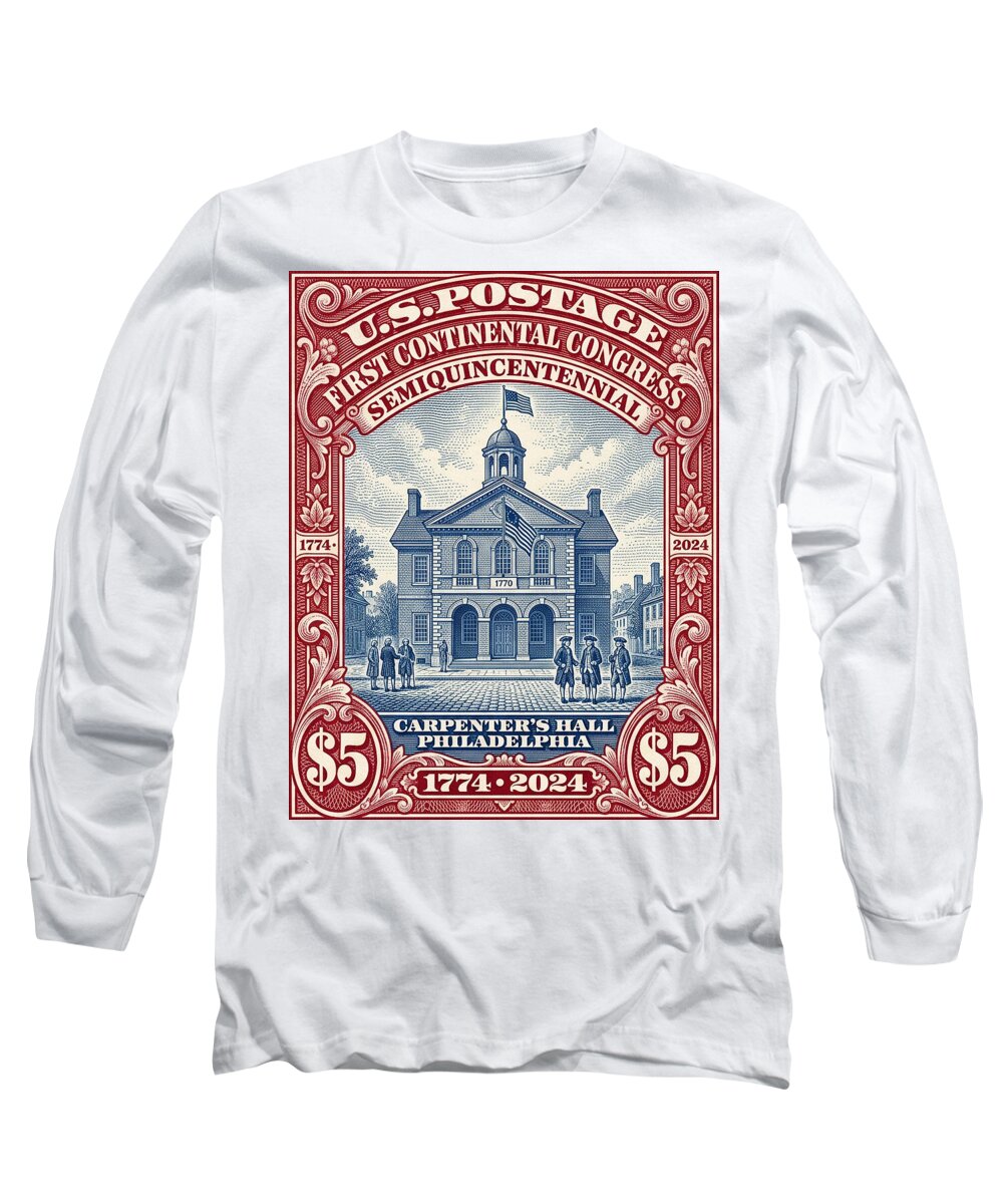 First Continental Congress $5 1 - Long Sleeve T-Shirt
