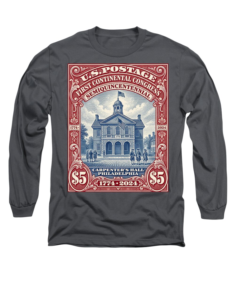 First Continental Congress $5 1 - Long Sleeve T-Shirt