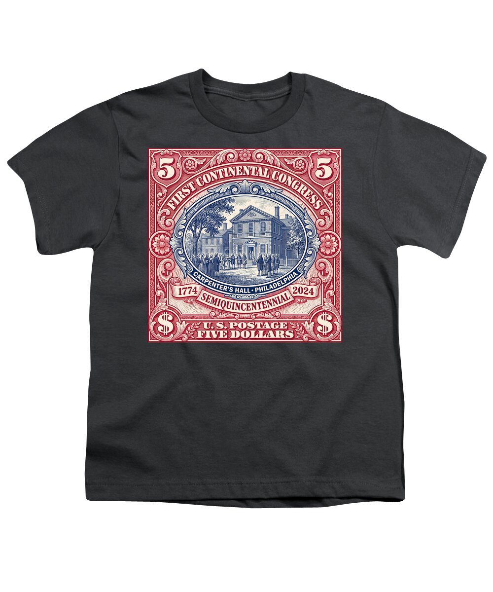 First Continental Congress $5 2 - Youth T-Shirt