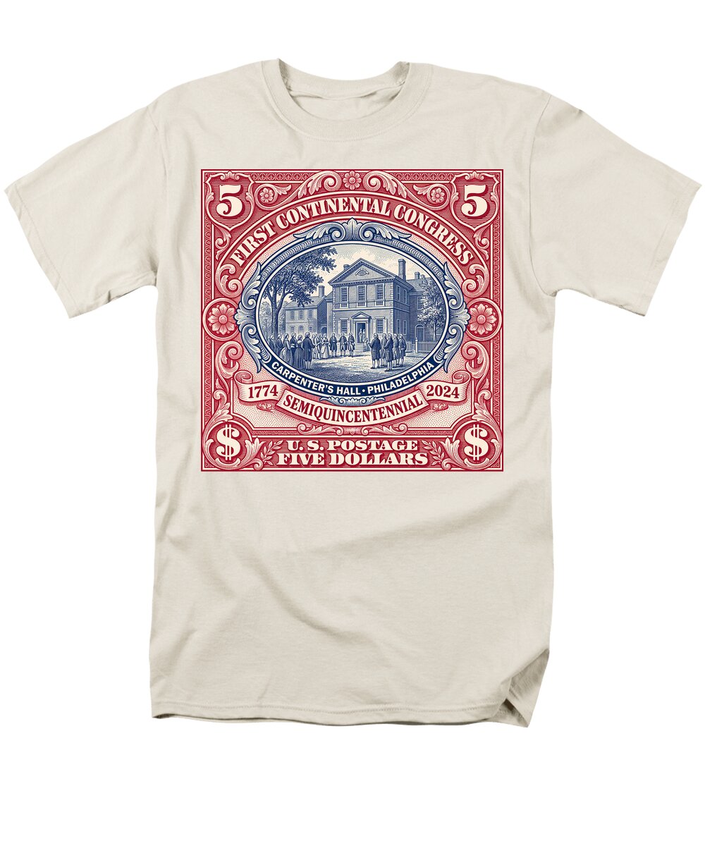 First Continental Congress $5 2 - Men's T-Shirt  (Regular Fit)