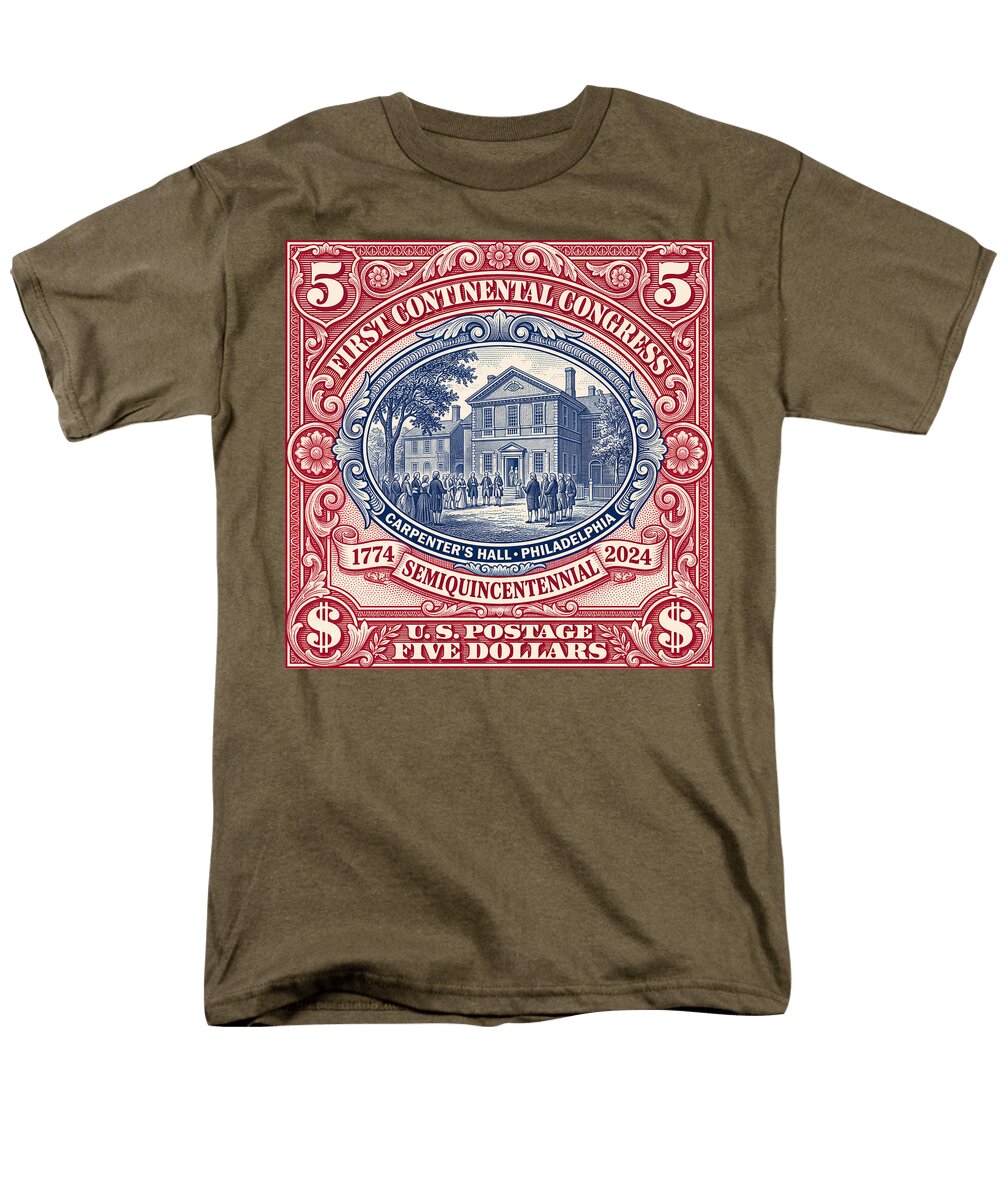 First Continental Congress $5 2 - Men's T-Shirt  (Regular Fit)