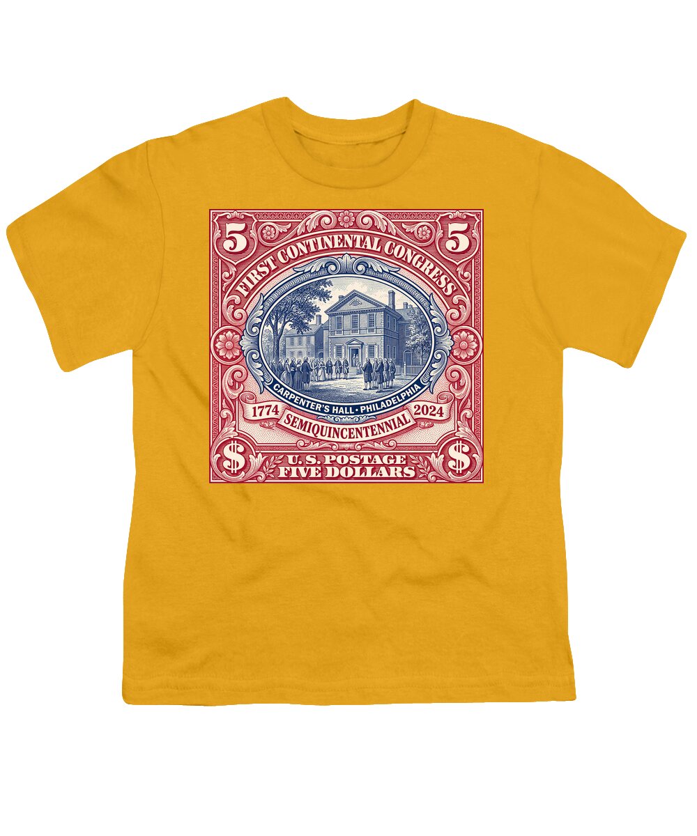First Continental Congress $5 2 - Youth T-Shirt