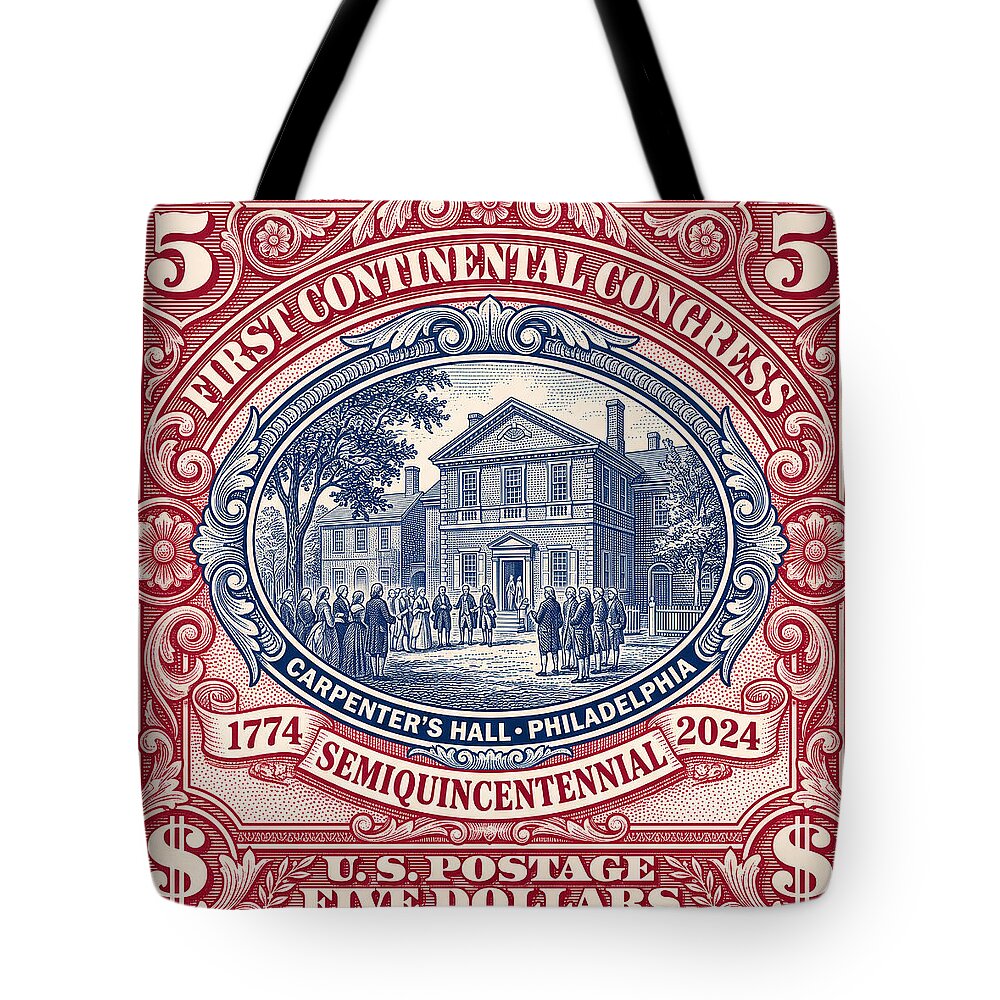First Continental Congress $5 2 - Tote Bag