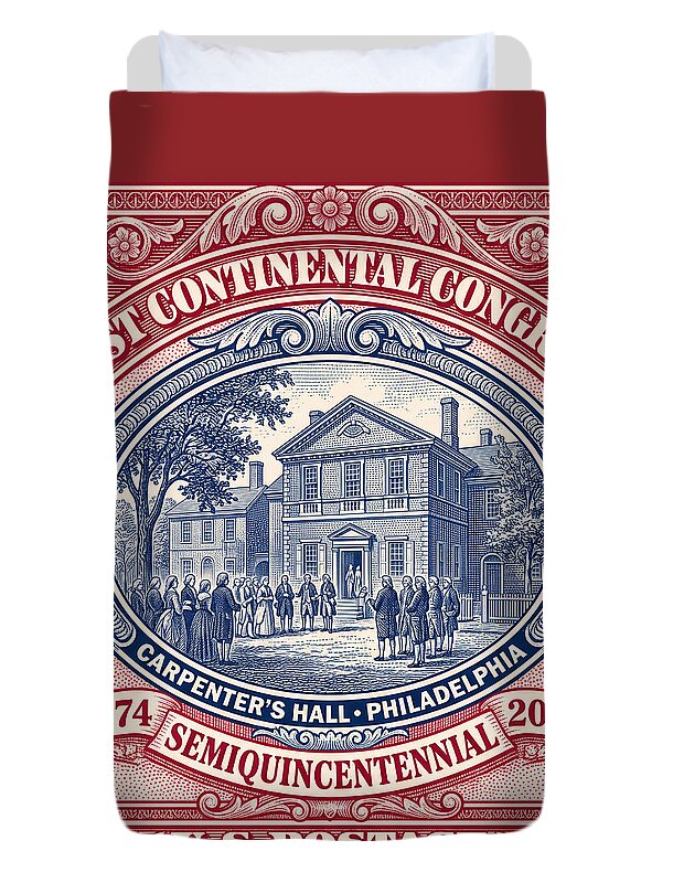 First Continental Congress $5 2 - Duvet Cover