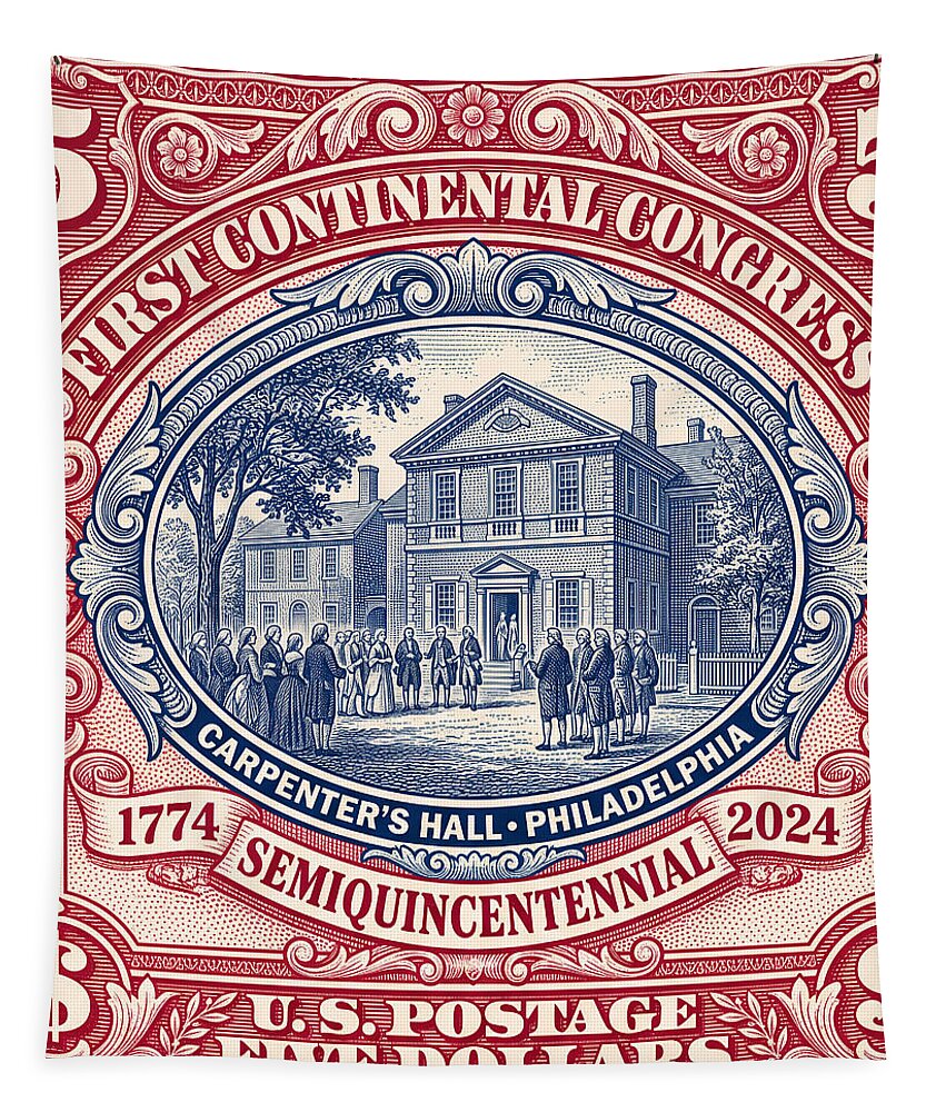 First Continental Congress $5 2 - Tapestry