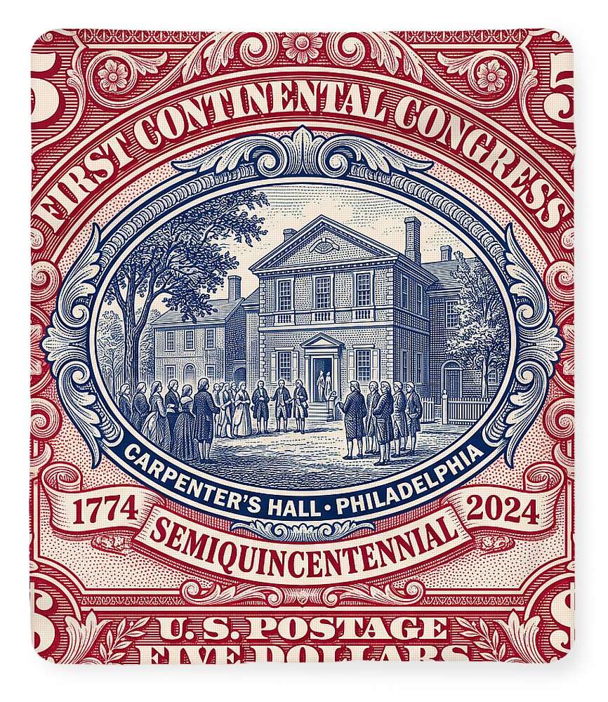 First Continental Congress $5 2 - Blanket
