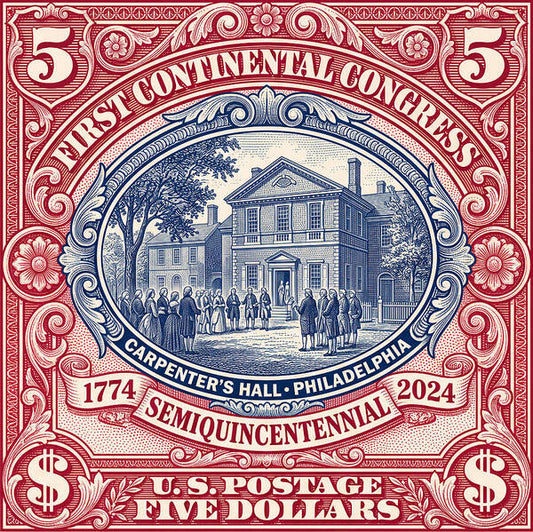 First Continental Congress $5 2 - Art Print