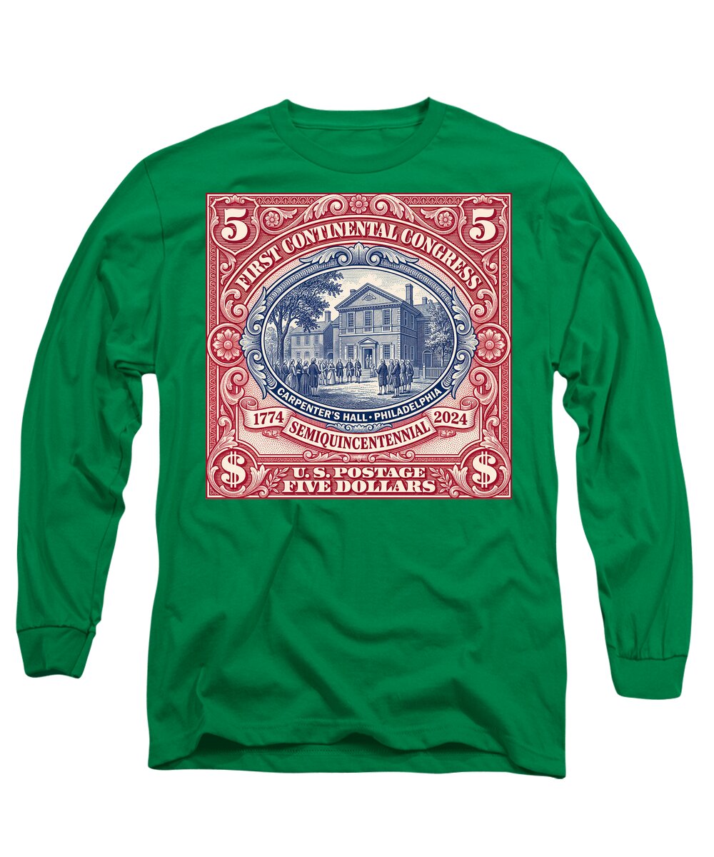 First Continental Congress $5 2 - Long Sleeve T-Shirt