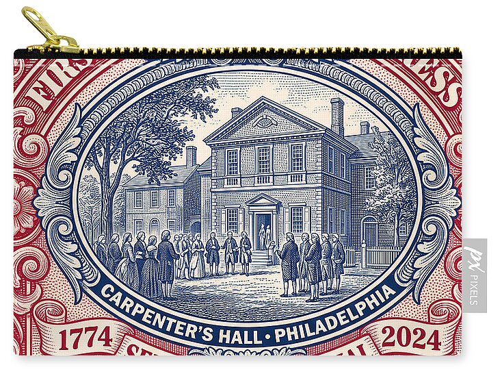 First Continental Congress $5 2 - Zip Pouch