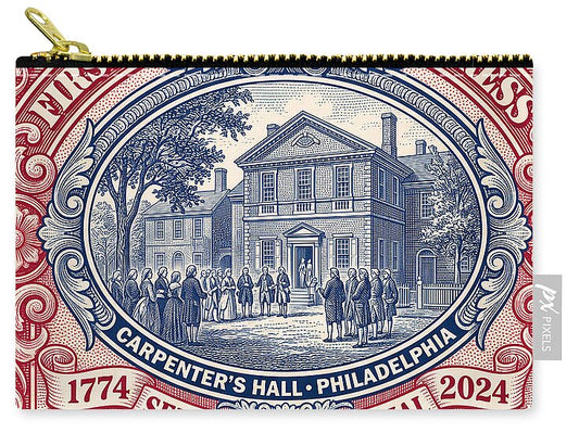 First Continental Congress $5 2 - Zip Pouch