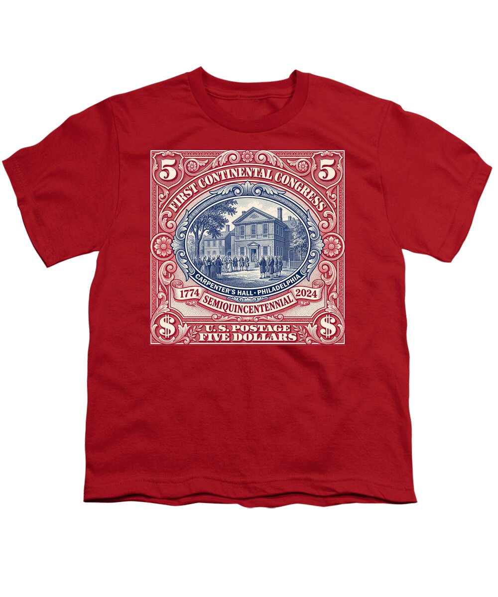 First Continental Congress $5 2 - Youth T-Shirt
