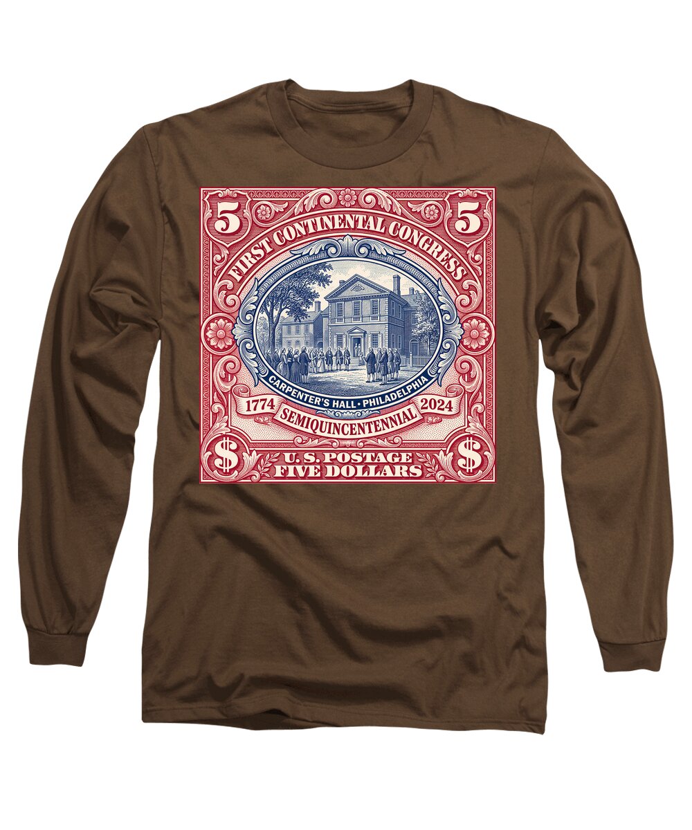 First Continental Congress $5 2 - Long Sleeve T-Shirt