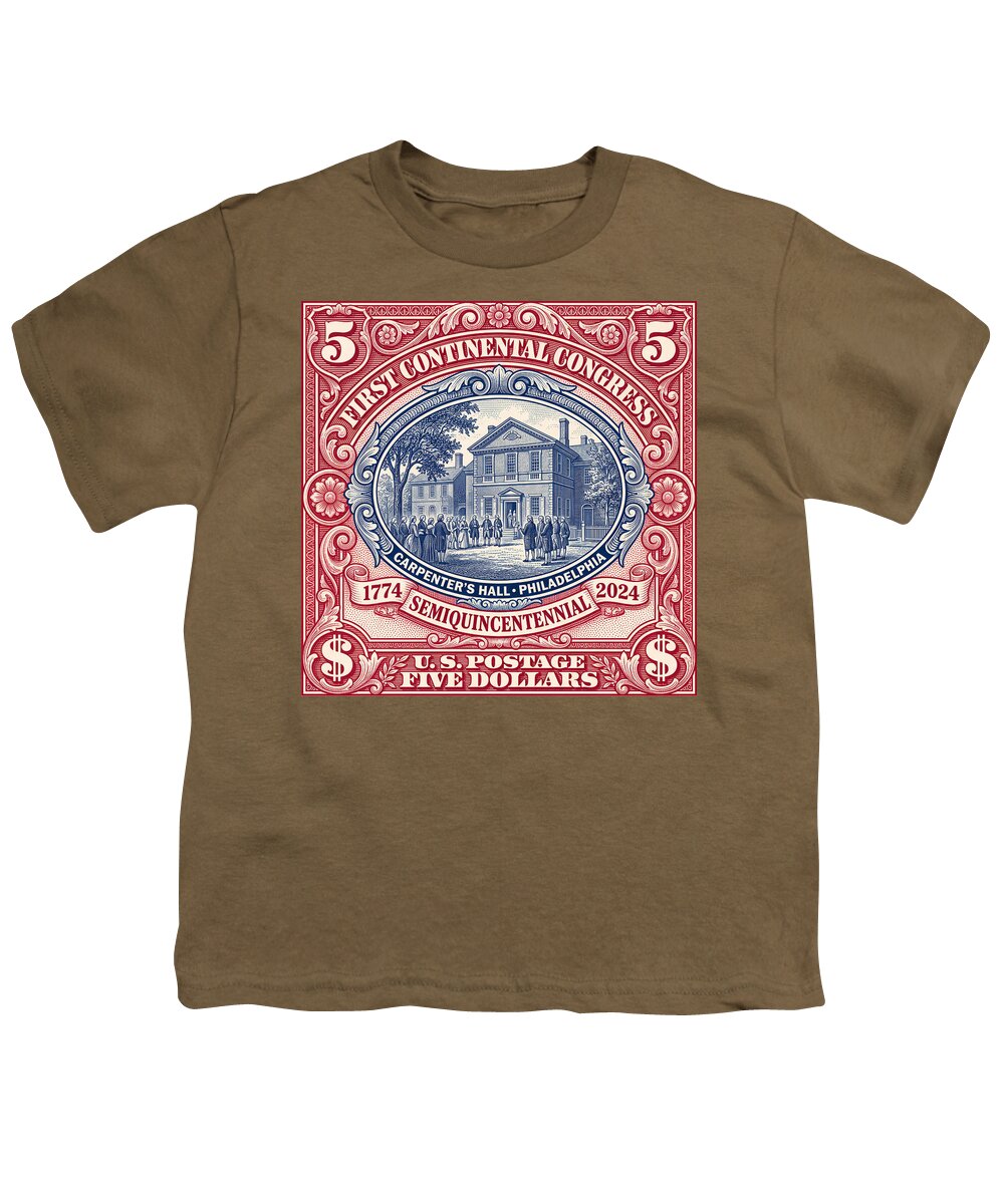First Continental Congress $5 2 - Youth T-Shirt