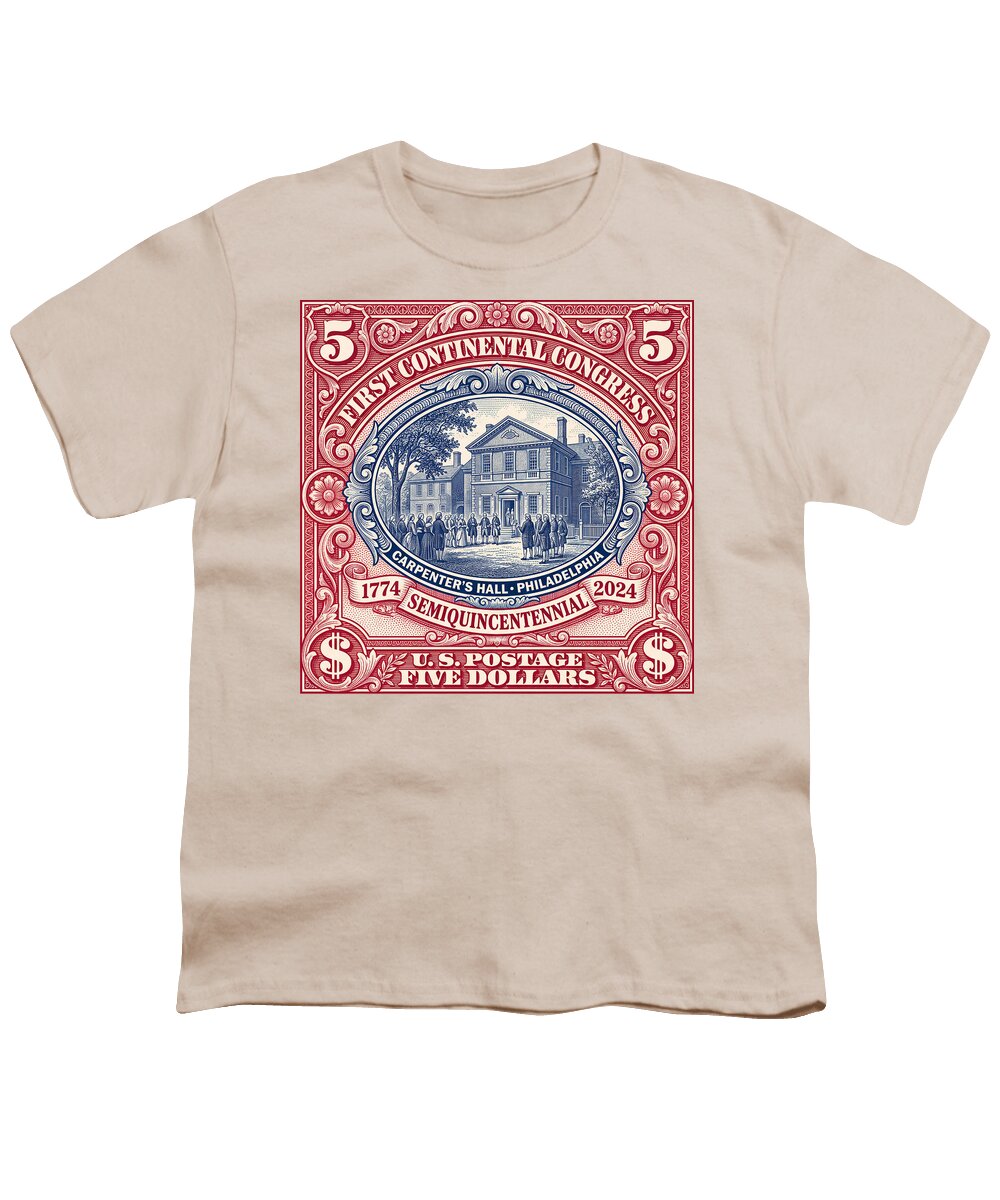 First Continental Congress $5 2 - Youth T-Shirt