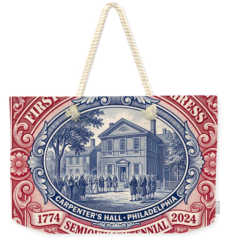 First Continental Congress $5 2 - Weekender Tote Bag