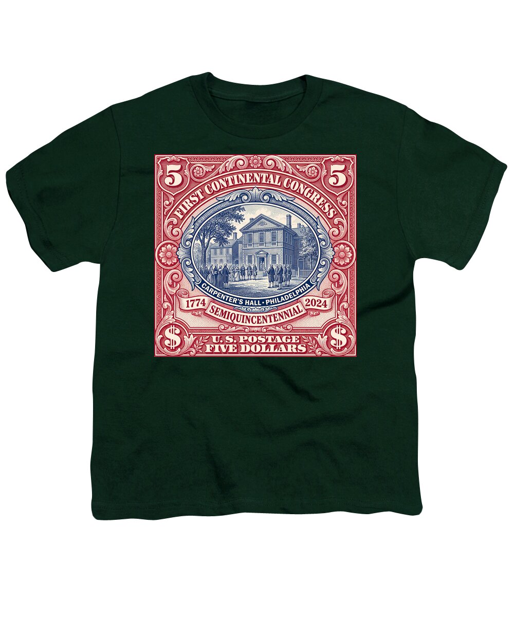 First Continental Congress $5 2 - Youth T-Shirt