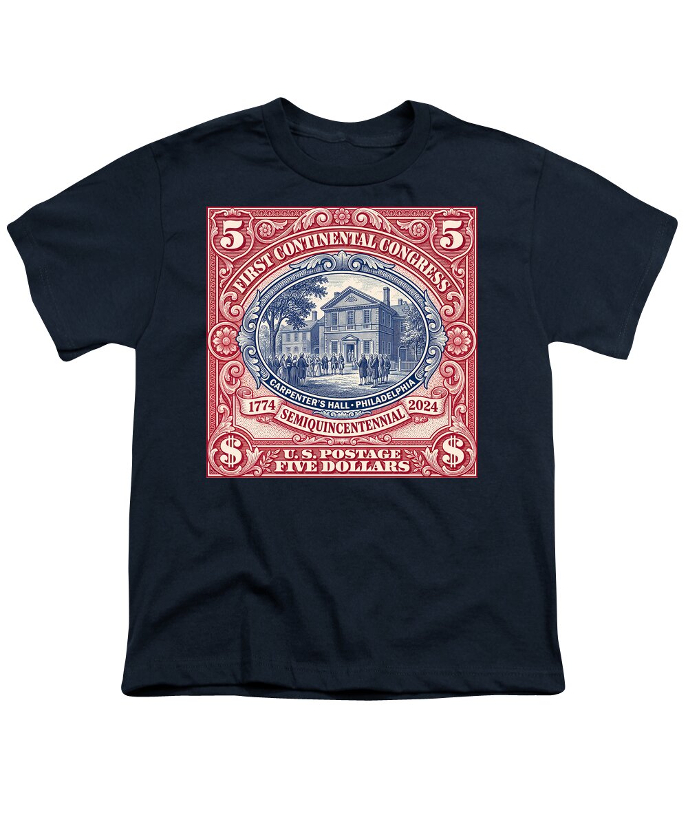 First Continental Congress $5 2 - Youth T-Shirt