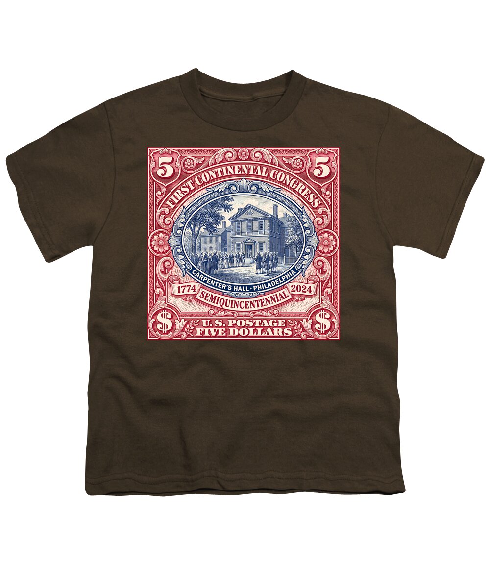 First Continental Congress $5 2 - Youth T-Shirt