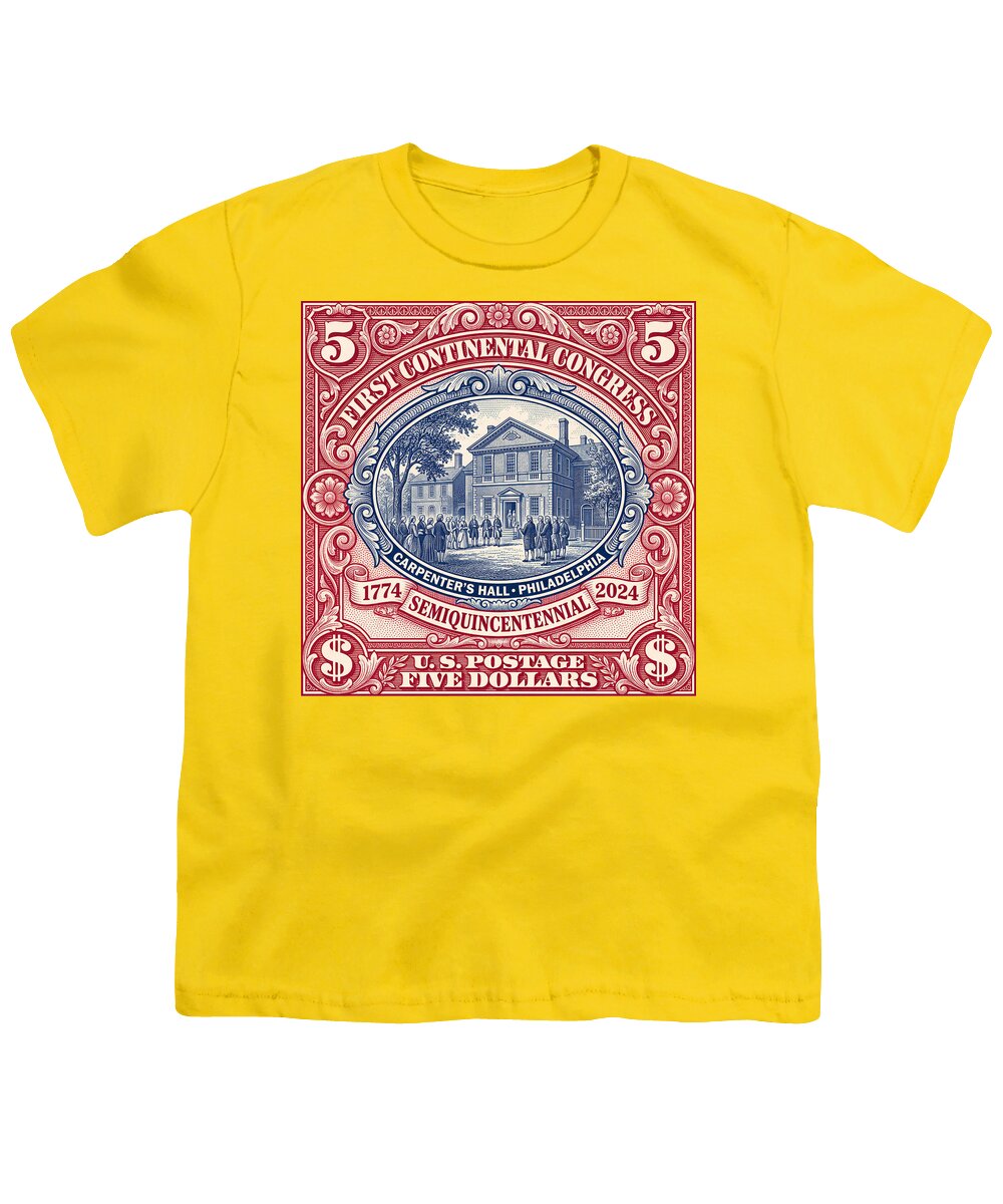 First Continental Congress $5 2 - Youth T-Shirt