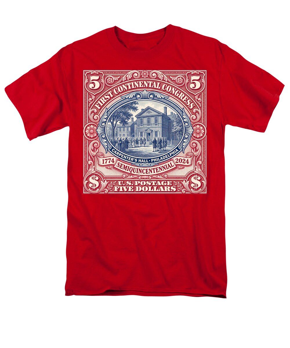 First Continental Congress $5 2 - Men's T-Shirt  (Regular Fit)