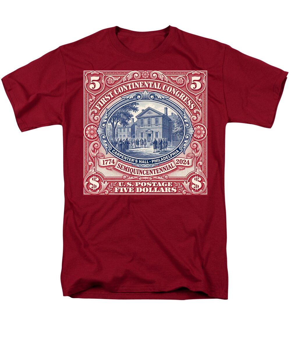First Continental Congress $5 2 - Men's T-Shirt  (Regular Fit)