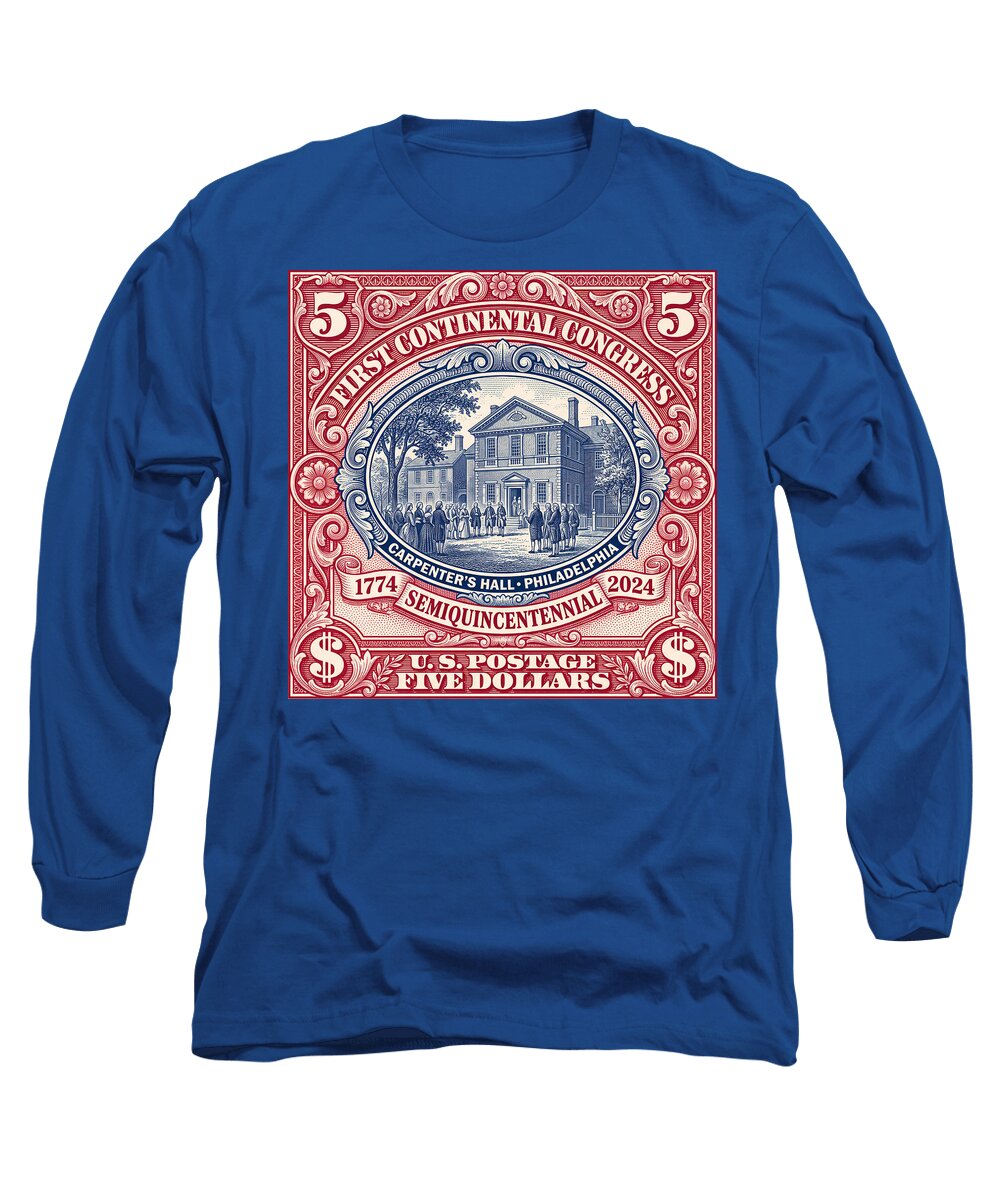 First Continental Congress $5 2 - Long Sleeve T-Shirt