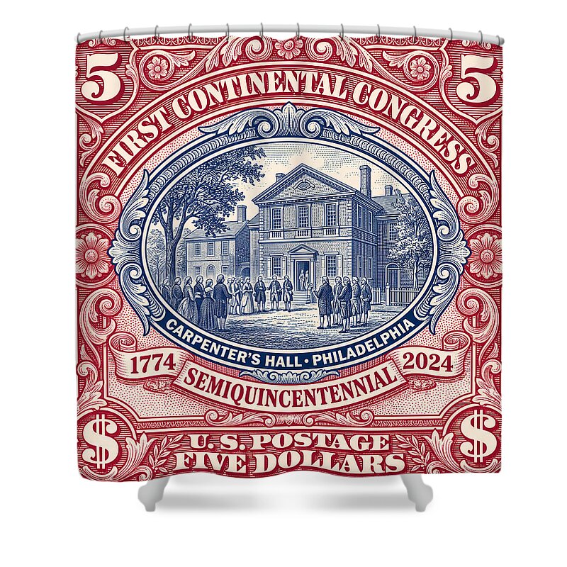 First Continental Congress $5 2 - Shower Curtain