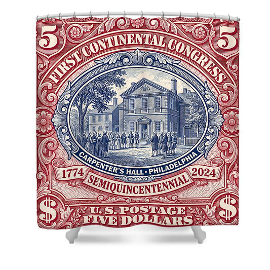 First Continental Congress $5 2 - Shower Curtain