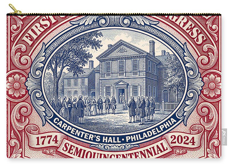 First Continental Congress $5 2 - Zip Pouch