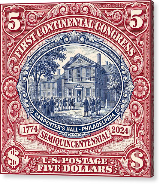 First Continental Congress $5 2 - Acrylic Print