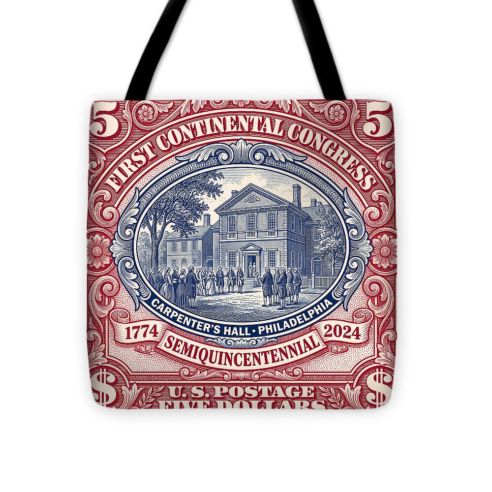 First Continental Congress $5 2 - Tote Bag