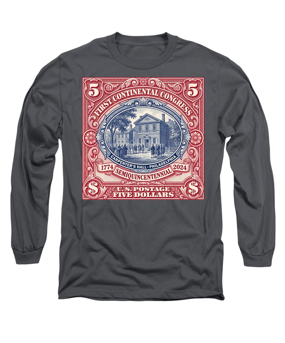 First Continental Congress $5 2 - Long Sleeve T-Shirt