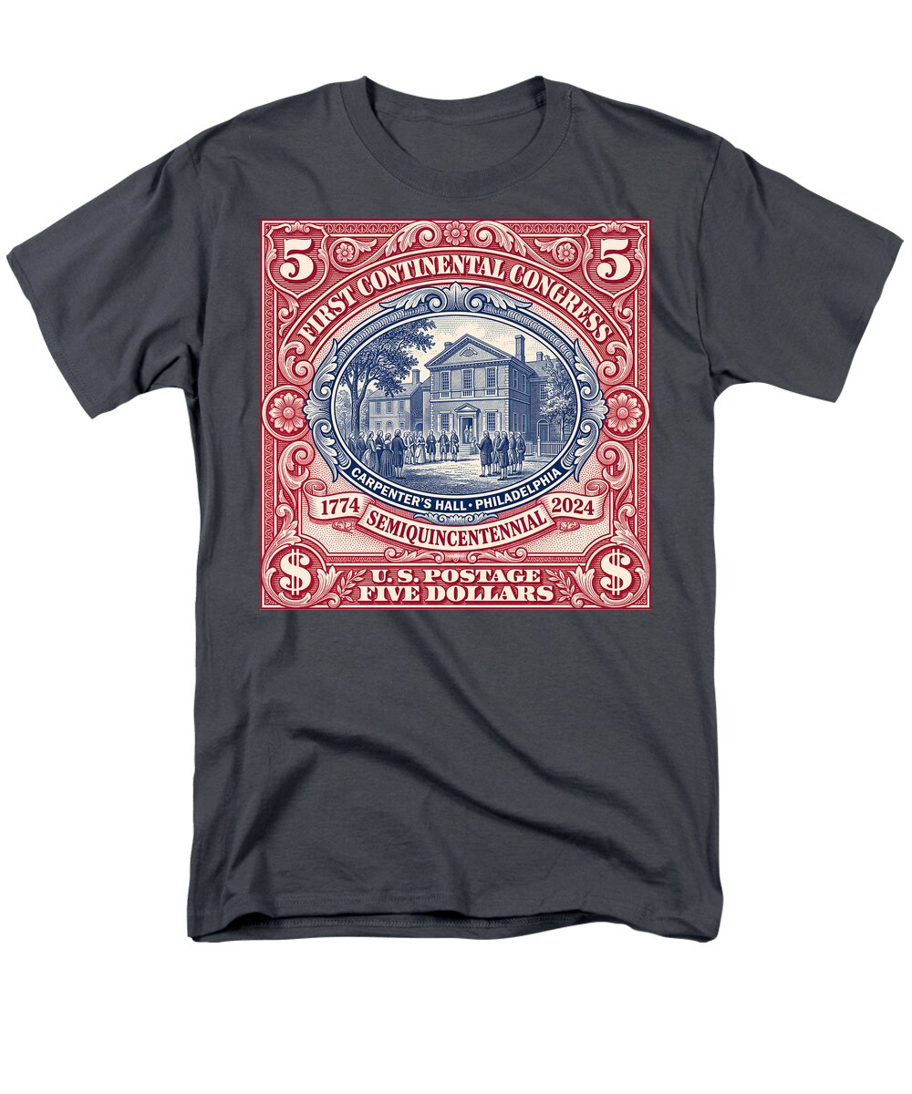First Continental Congress $5 2 - Men's T-Shirt  (Regular Fit)