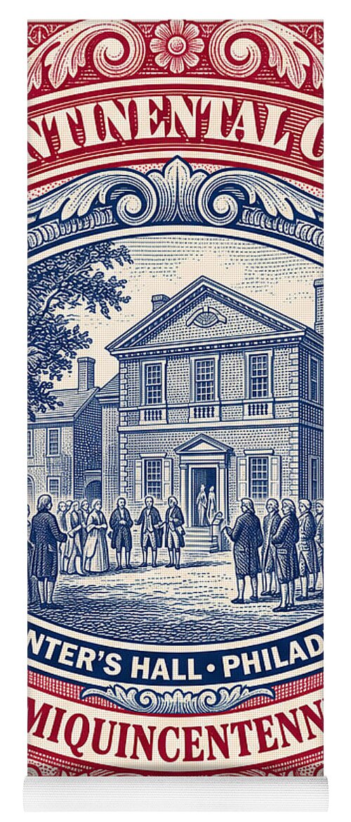 First Continental Congress $5 2 - Yoga Mat
