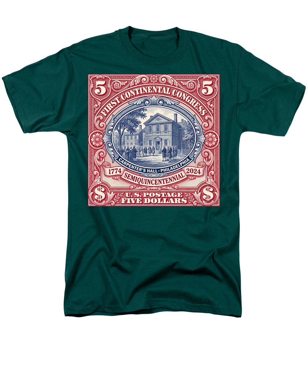 First Continental Congress $5 2 - Men's T-Shirt  (Regular Fit)