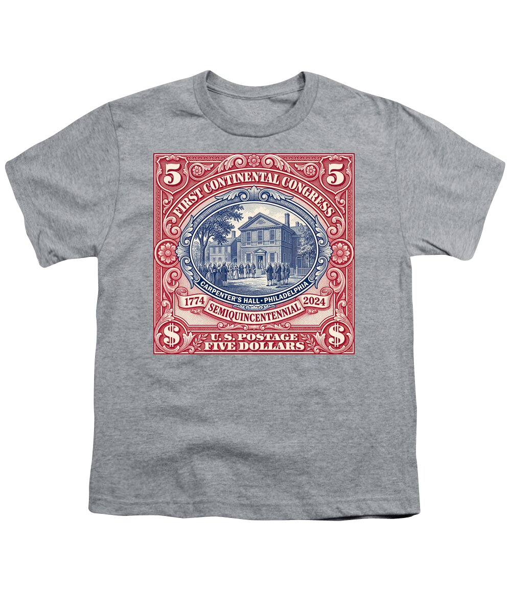 First Continental Congress $5 2 - Youth T-Shirt