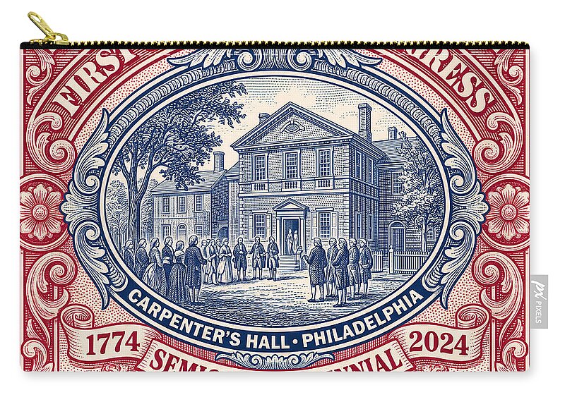 First Continental Congress $5 2 - Zip Pouch