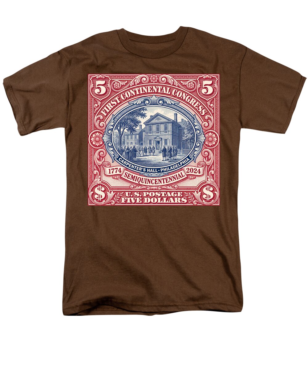 First Continental Congress $5 2 - Men's T-Shirt  (Regular Fit)