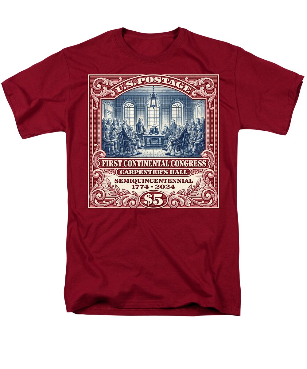 First Continental Congress $5 - Men's T-Shirt  (Regular Fit)