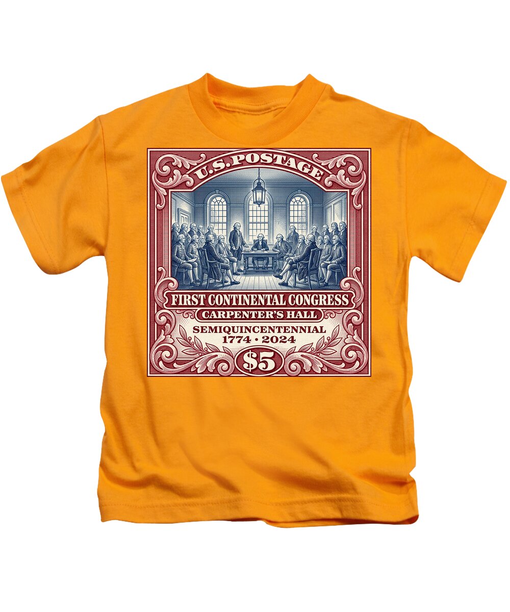 First Continental Congress $5 - Kids T-Shirt