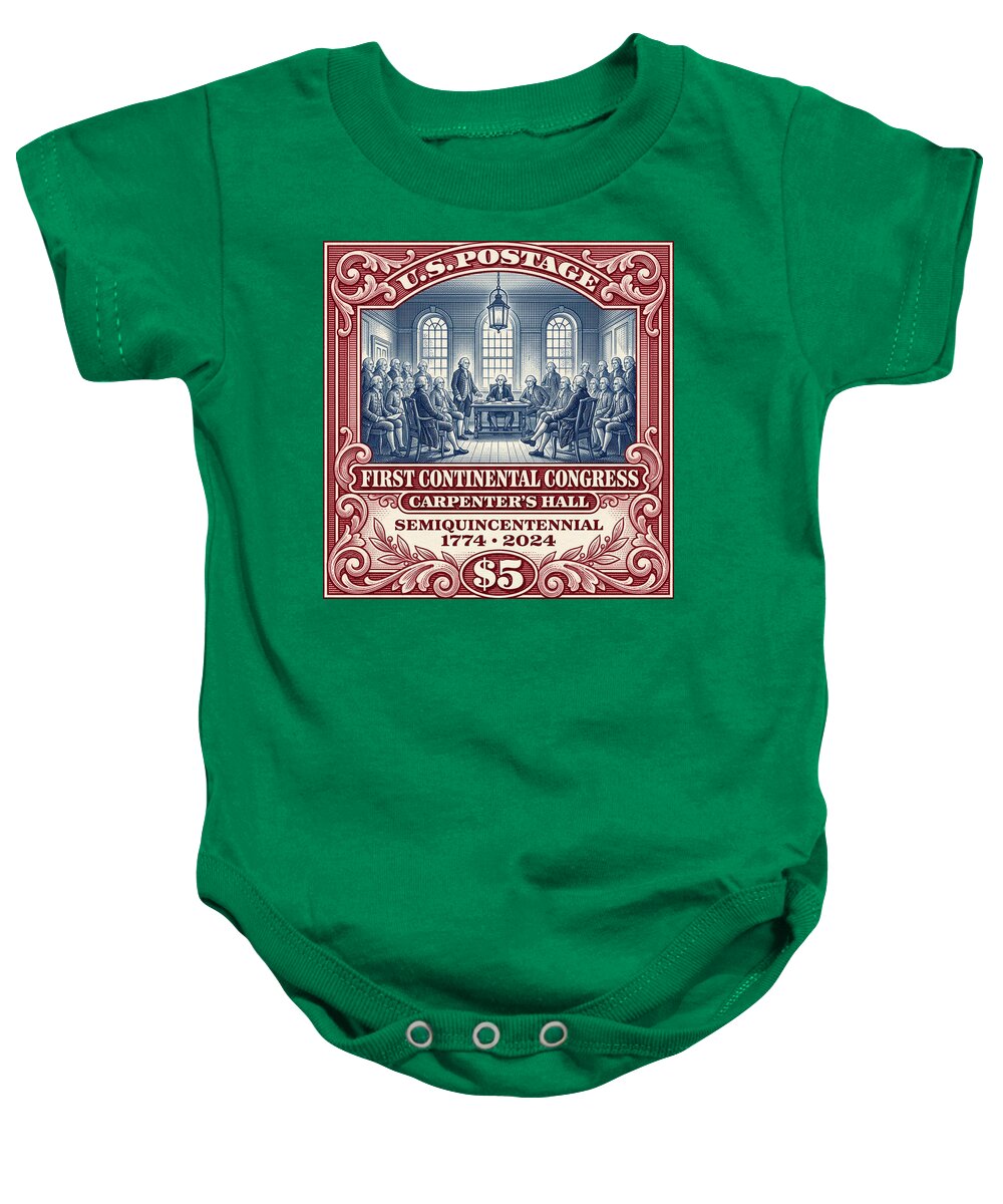 First Continental Congress $5 - Baby One-Piece