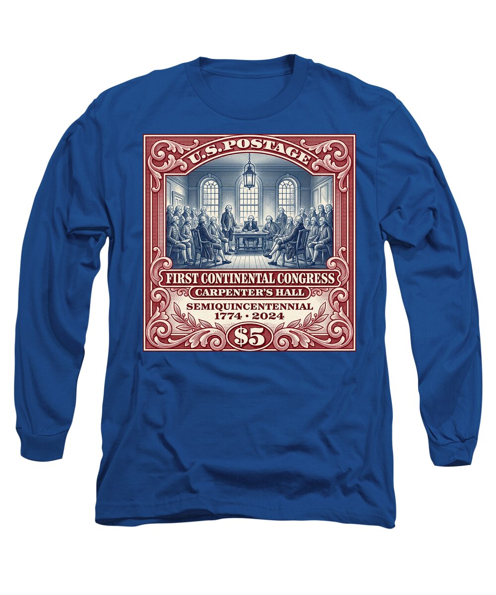 First Continental Congress $5 - Long Sleeve T-Shirt