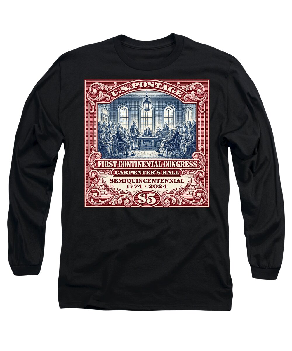First Continental Congress $5 - Long Sleeve T-Shirt
