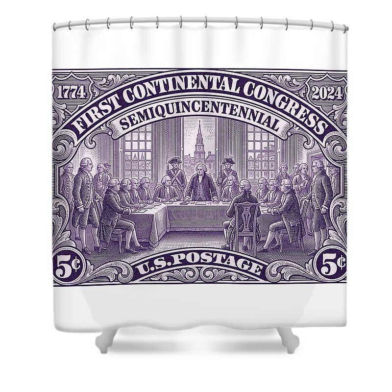 First Continental Congress 5c - Shower Curtain
