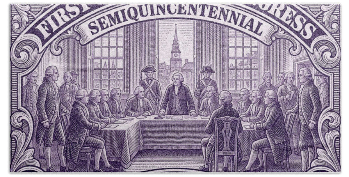 First Continental Congress 5c - Beach Towel