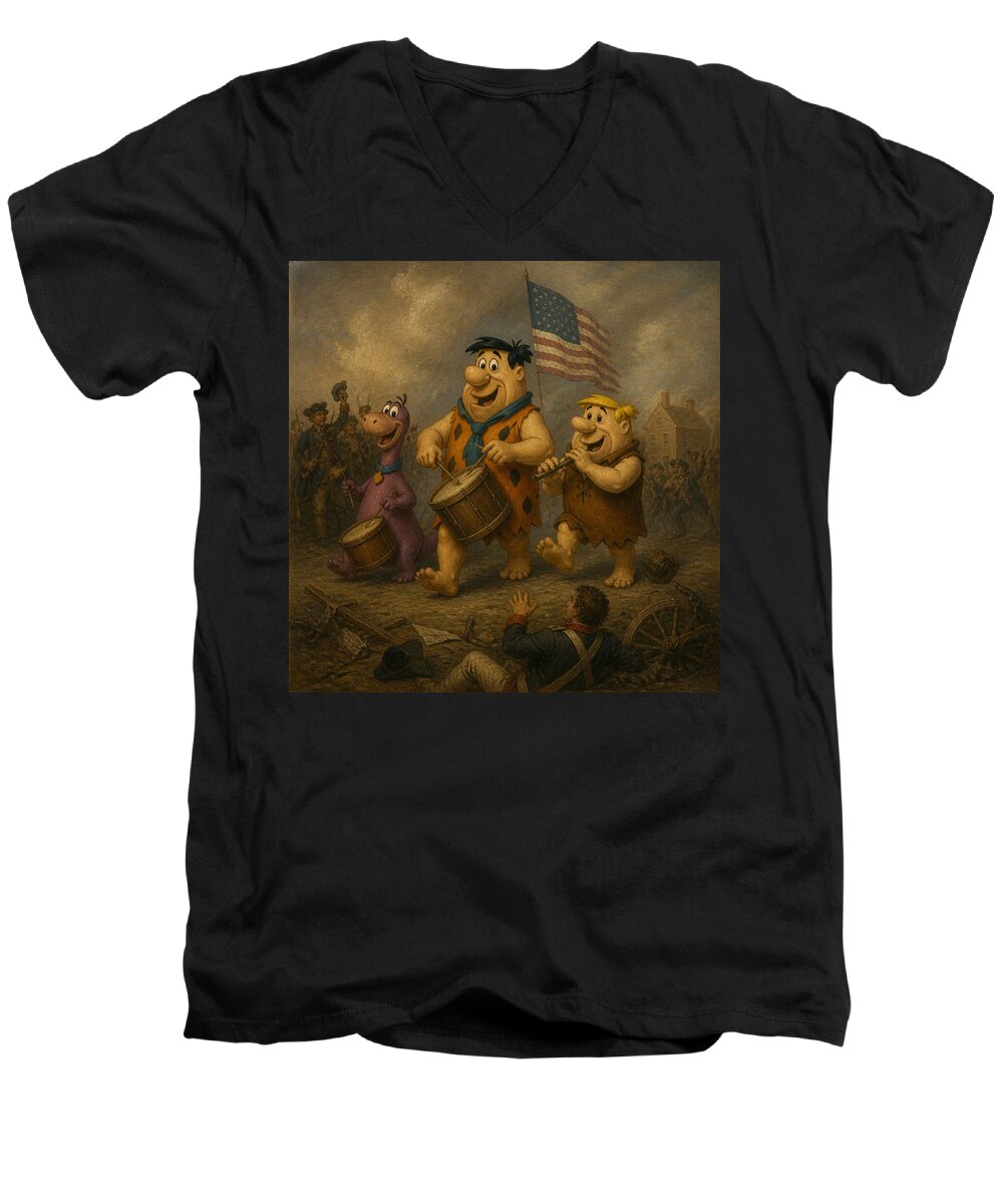Flintstones 76 - Men's V-Neck T-Shirt