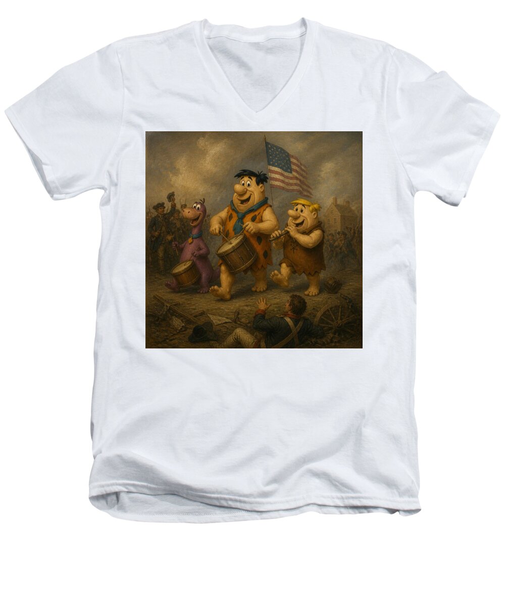 Flintstones 76 - Men's V-Neck T-Shirt